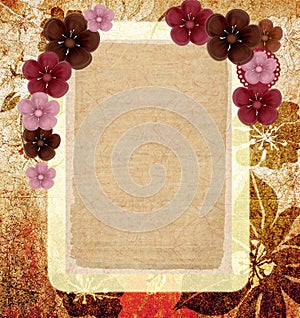 Floral vintage framework