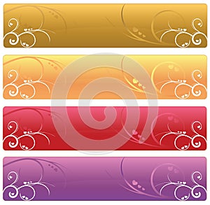 Floral Web banners