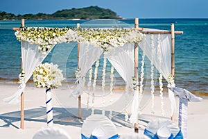 Floral Wedding Arch Decoration, Beach Wedding Venue