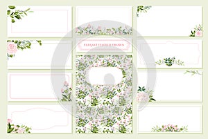 Floral Wedding Invitation card, save the date