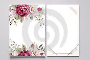 Floral Wedding Invitation elegant invite, thank you, rsvp card