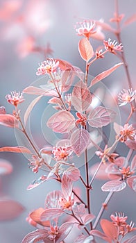 Florals and botanicals, leaves, nature soft colors freshness pastel tones elements plants, elegant beautiful cute