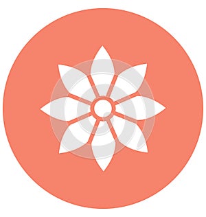 Aster Vector Icon which can easily modified or edit