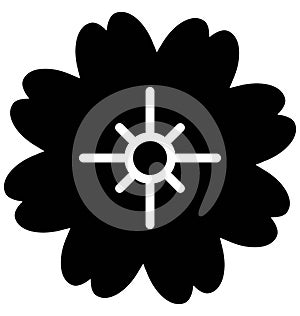 Blooming Vector Icon which can easily modified or edit