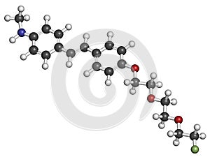 Florbetaben radiopharmaceutical molecule. Used for imaging of beta-amyloid plaques in Alzheimer\'s disease by PET