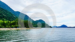 The flord of Howe Sound and surrounding Mountains