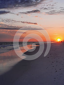 Flordia beach at sunset