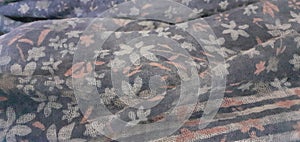 A floreal blue texture