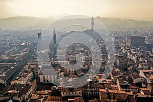 Florence aerial cityscape