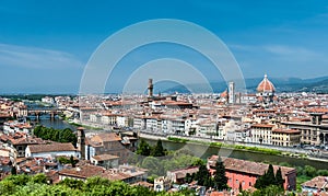 Florence aerial cityscape, Tuscany, Italy