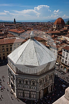 Florence Baptistery of Saint John Viewed From Above