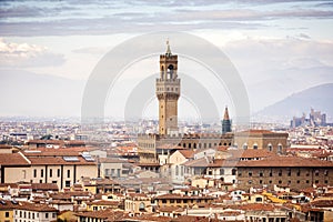 Florence: The Old Palace Palazzo Vecchio or Palazzo della Signo photo