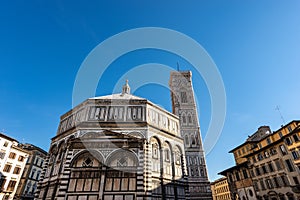 Florence Cathedral - Bell Tower of Giotto and Baptistery