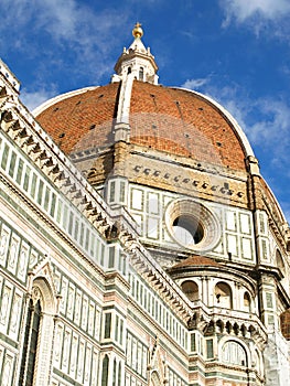 Florence Cathedral brown tiled Dome  Tuscany Italy
