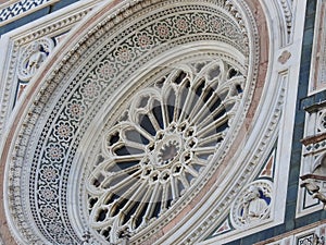 Florence Cathedral close up of window