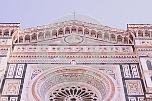 Florence Cathedral: detail of decorations on the facade