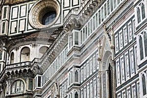 Florence Cathedral, details of the facade