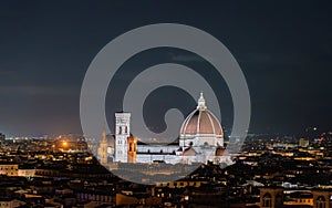 Florence Cathedral (Duomo di Firenze) at night