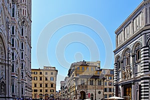 Florence Cathedral or Duomo and Piazza del Duomo, Firenze, Tuscany, Italy