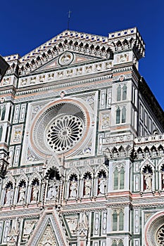 Florence Cathedral Il Duomo di Firenze on august 27, 2018 in Florence, Italy. Florence is the