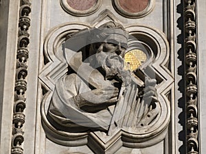 Florence Cathedral Santa Maria dei Fiori Italy - detail of sculpture