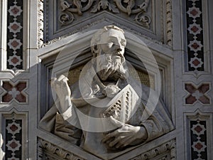 Florence Cathedral Santa Maria dei Fiori Italy - detail of sculpture