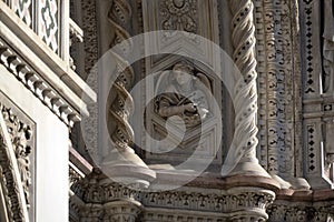 Florence Cathedral Santa Maria dei Fiori Italy - detail of sculpture