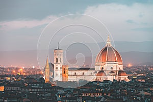 Florence and Cathedral Santa Maria del Fiore, Italy