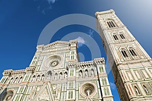 Florence Cathedral Santa Maria del Fiore on sunny day, Tuscany, Italy