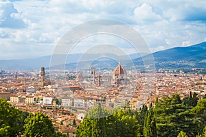 Florence cityscape with Duomo Santa Maria Del Fiore