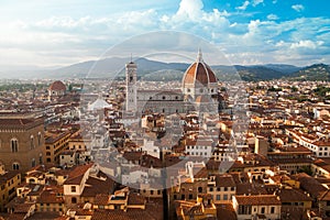 Florence cityscape with Duomo Santa Maria Del Fiore