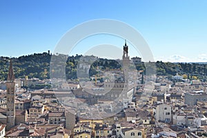 Florence cityscape with Palazzo Vecchio