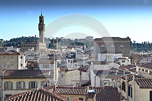 Florence cityscape with Palazzo Vecchio