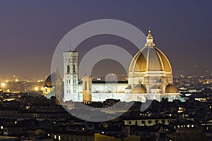 Florence dome at dusk