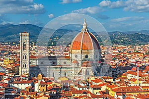 Florence Duomo. Basilica di Santa Maria del Fiore in Florence. Tuscany, Italy