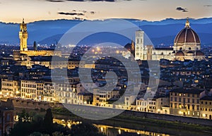 Florence Duomo light up at night