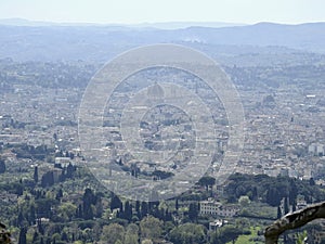 Florence and the Duomo seen from Fiesole