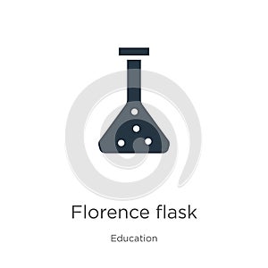 Florence flask icon vector. Trendy flat florence flask icon from education collection isolated on white background. Vector