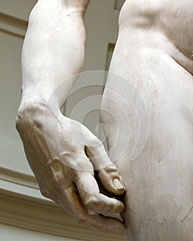 Hands of the Statue of David by Michelangelo, Florence, Italy