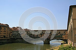 Florence Italy bridge,housing many shops, known as Ponte Veccheo