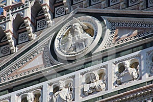 Florence, italy, cathedral, marble details and monuments