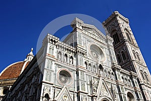 Florence, Italy, Florence Cathedral, Brunnaleschi dome, Giotto tower, cityscape of Florence