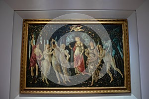 Closeup picture of Primavera (Spring) by Sandro Botticelli