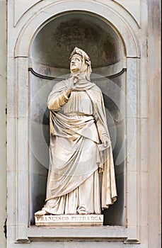 Francesco Petrarca statue, , by Andrea Leoni, 1845 photo