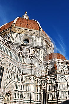 FLORENCE, ITALY - NOVEMBER, 2015: Brunelleschi dome, world heritage site, detail