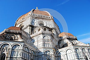 FLORENCE, ITALY - NOVEMBER, 2015: Brunelleschi dome, world heritage site, detail