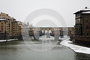 Florence ,italy under the snow