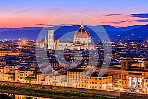 Florence, Italy. View of the Cathedral Santa Maria del Fiore.