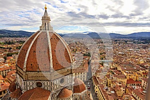 Florence: landscape with Santa Maria del Fiore Dome HDR