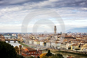 Florence: The Old Palace Palazzo Vecchio or Palazzo della Signo photo